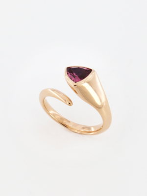 Anello Chiodo con Granato Malaya 