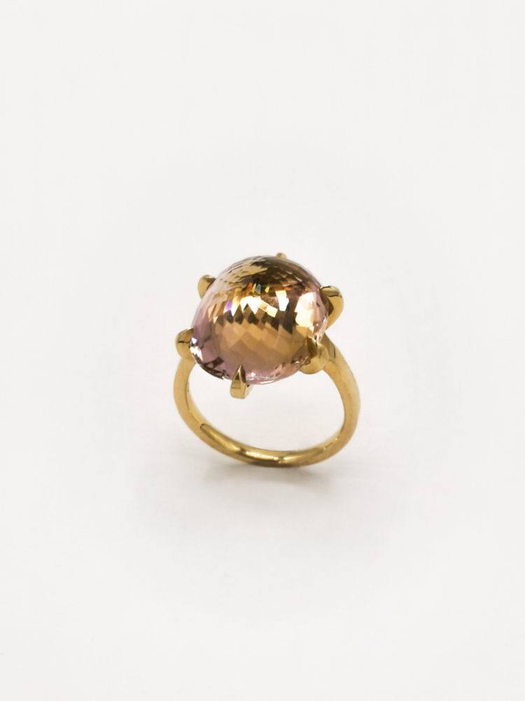 Anello Tormalina Pesca  