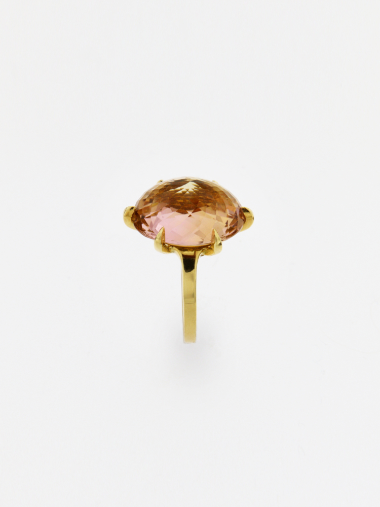 Anello Tormalina Pesca  