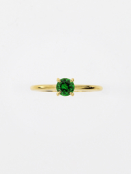 Anello Solitario con Tsavorite 