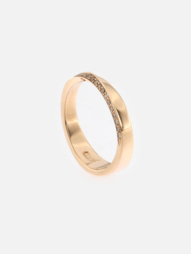 Anello Möbius con Diamanti brown 