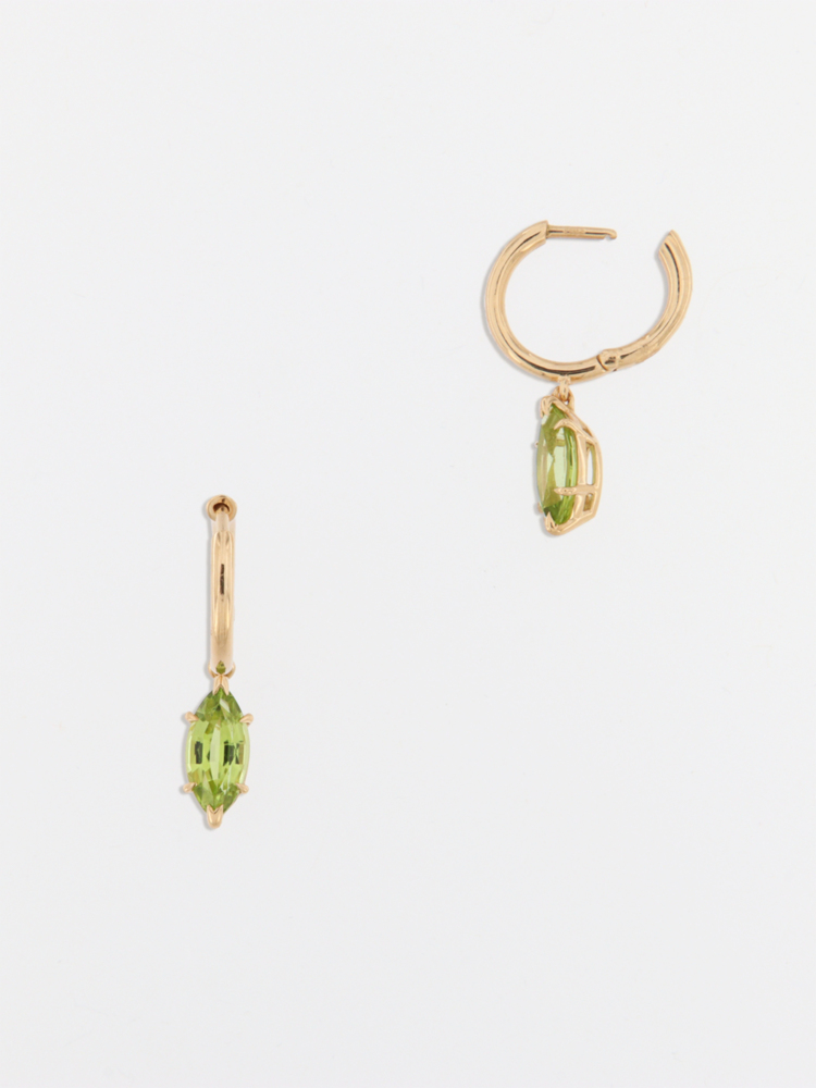 Orecchini Cerchio con Peridoto  