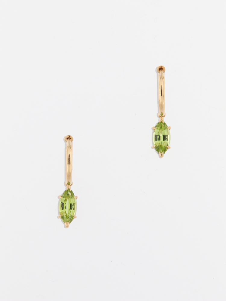 Orecchini Cerchio con Peridoto  